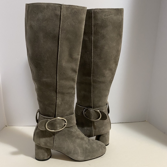 Donald J. Pliner Gray Over the Knee Boots - Picture 3 of 15